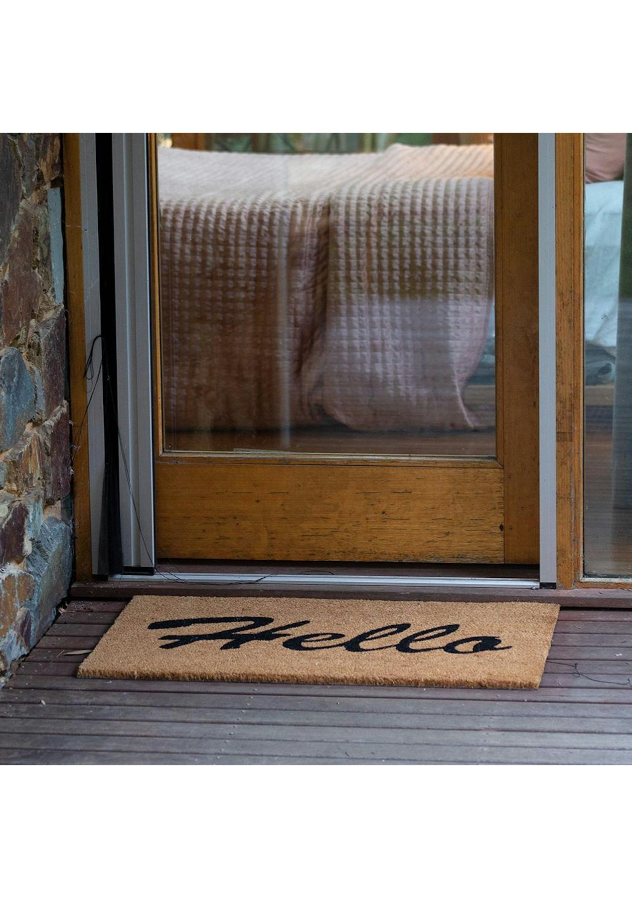 J.Elliot PVC 75cm Backed Coir Printed Home Door Mat Outdoor/Floor Non Slip 