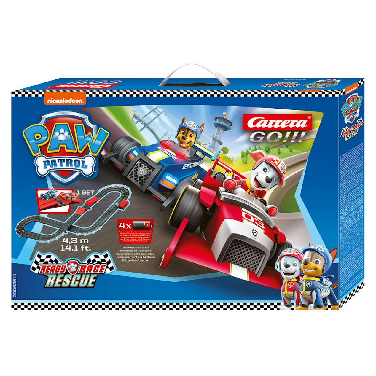 Carrera Go  Paw Patrol Vehicle Car/Race Track Racing Set Kids/Child 3y+  Toy - Onceit