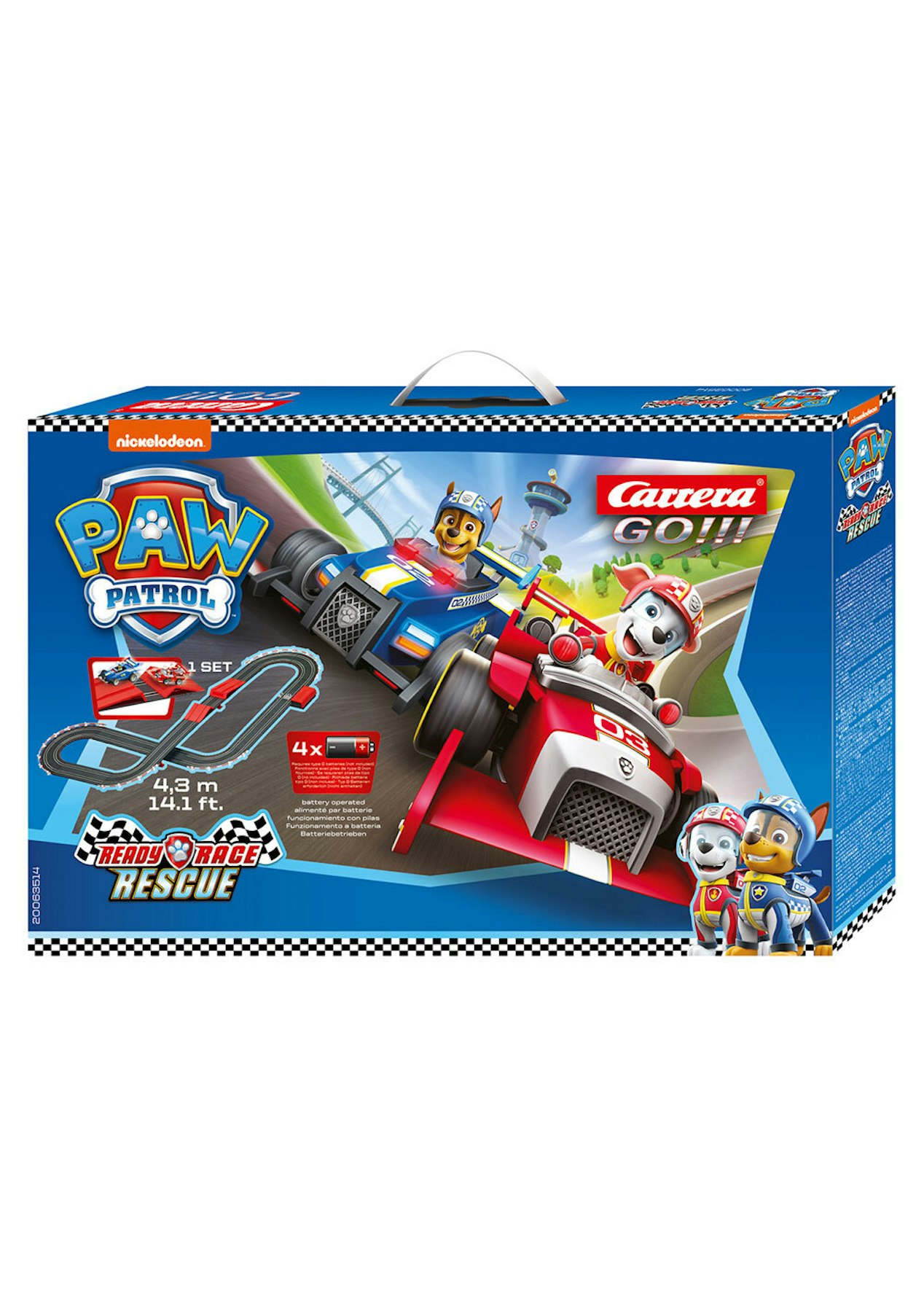 Carrera Go  Paw Patrol Vehicle Car/Race Track Racing Set Kids/Child 3y+  Toy - Onceit