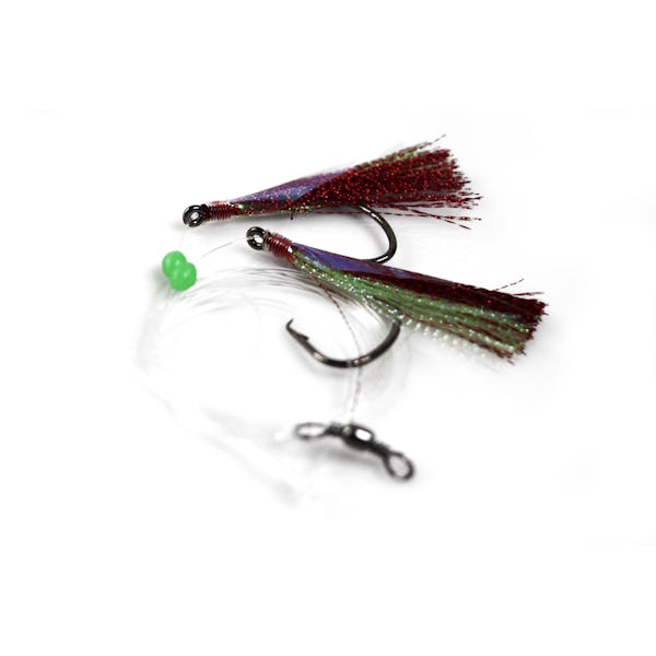 20 X Snapper Rigs Flasher Rig Bottom Reef Fishing Lure Hook Paternoster  Red/Fluro Green/Silver - Onceit