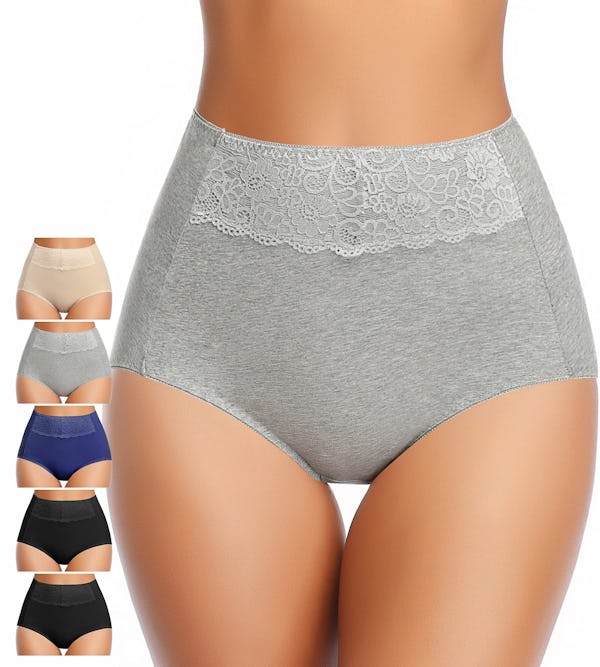 cotton Underwear for Women, 5 Pack Underpants for Women High