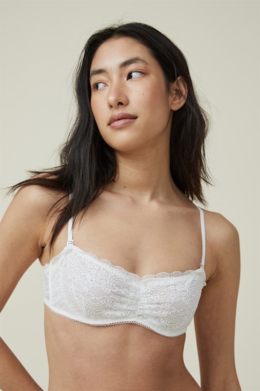 Cotton On Body Nala Lace Unlined Strapless Bra White - Onceit