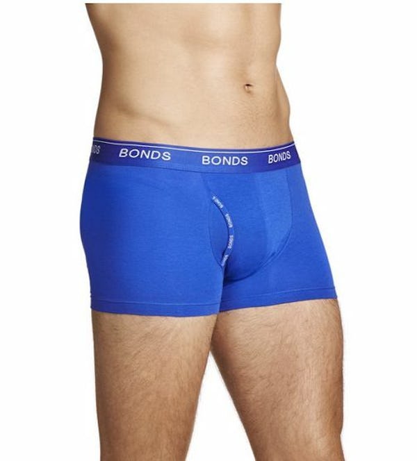Authentic Bonds Mens Guyfront Trunks Underwear Shorts Cotton Power Blue -  Onceit