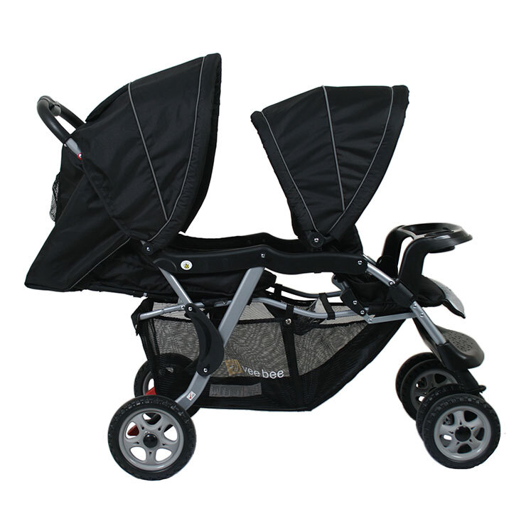 vee bee doubletake tandem stroller silverado