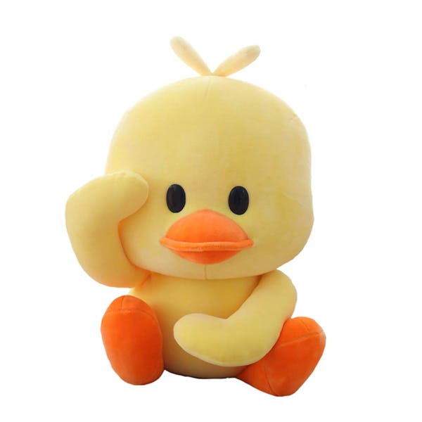 AIXINI 11.8inch Plush Duck Stuffed Animal Soft Toys Yellow Duckling Duckie  Stuff Funny cuddly gifts for Kids Baby - Onceit