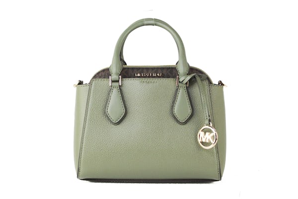 Michael Kors Daria Small Pebble Leather/PVC 2 in 1 Satchel Dome