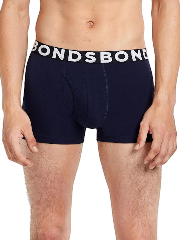 2 X Bonds Everyday Trunks - Mens Underwear Navy Jocks - Onceit