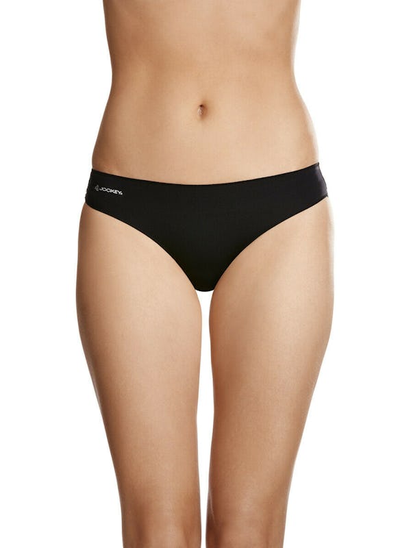 5 X Jockey No Panty Line Promise Tactel Bikini - Black Underwear Undies  Briefs - Onceit