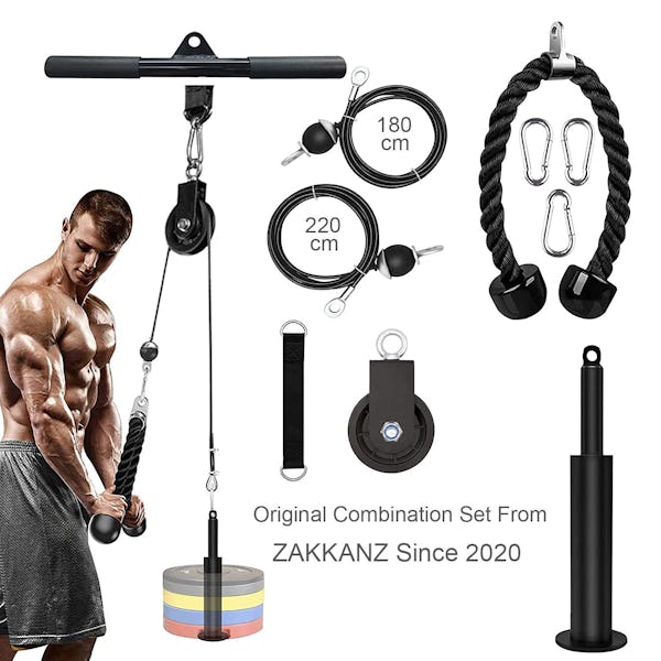 Concho Cable Pulley System Gym, Upgraded Weight Pulley System with
