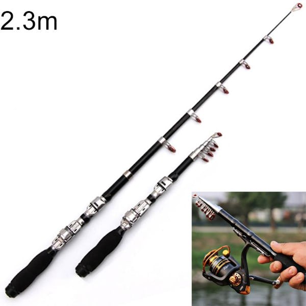 Portable Telescopic Fishing Rod Mini Fishing Pole Extended Length