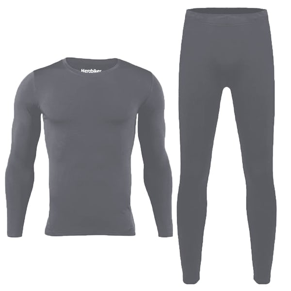 Men's Thermal Solid Colors Underwear Set Skiing Winter Warm Base