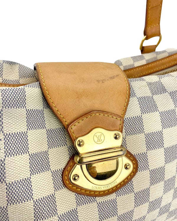 Louis Vuitton Stresa PM Shoulder Hand Bag Damier Azur Canvas N42220