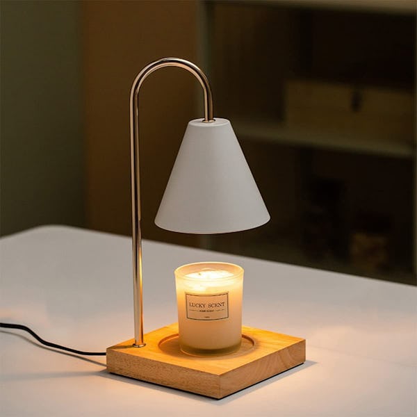Candle Warmer Lamp White Oak - Onceit