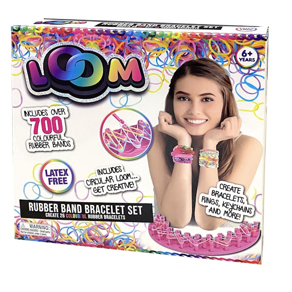 Loom Rubber Band Bracelet Making Kit Girls Craft Starter Set w/600 Bands  Kids 6+