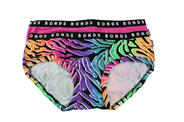 20 Pairs Bonds Hipster Boyleg Briefs Womens Underwear Black Multi / Pink  56K - Onceit