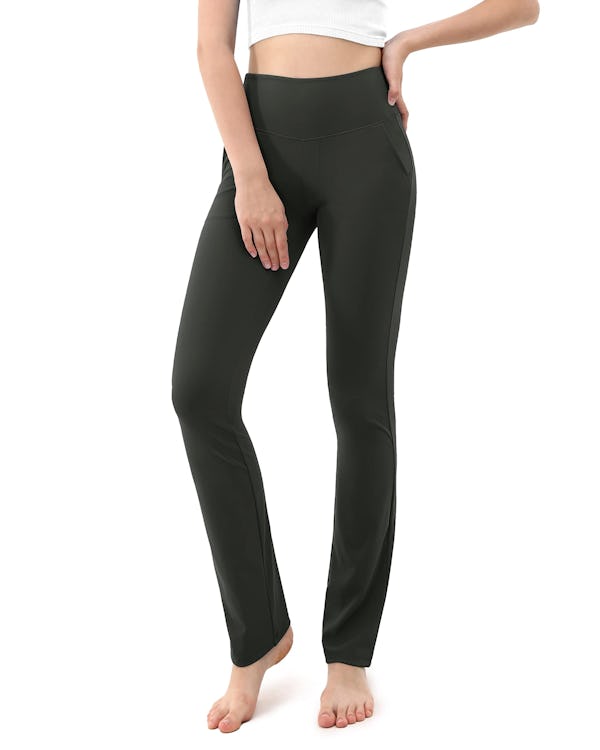 Yoga Pants With Pockets High Waisted Workout Pants For Women Work
